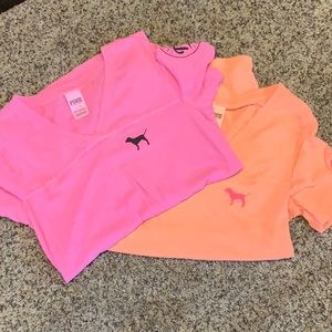 Pink short sleeve tees